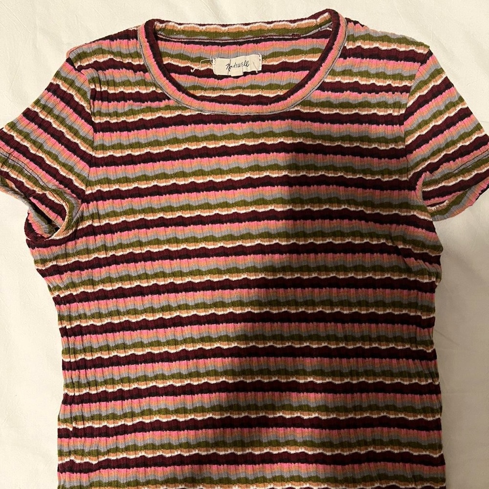 Madewell striped knit baby tee